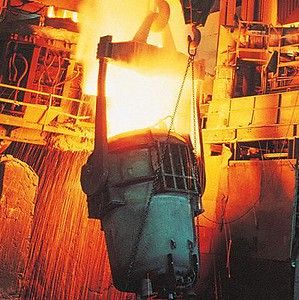 Produkcja w hucie stali