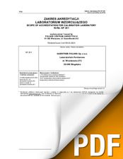 Scope of Accreditation for Calibration Laboratory No AP 201_ENG